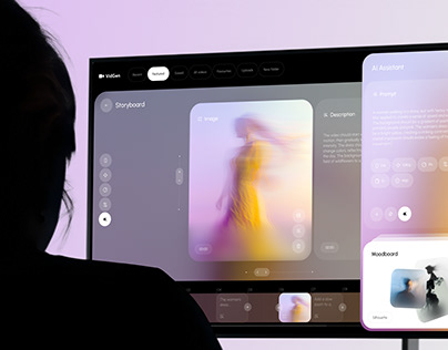 VidGen - AI Video Creation & UX UI Design Dashboard